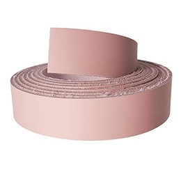 Blush Pink Leather Straps 1 Inch Wide - Leather Straps up to 96 Inch Long – 6-7 oz. (2.4 – 2.8 mm) Latigo Leather Straps by Pitka Leather (1" x 84")
