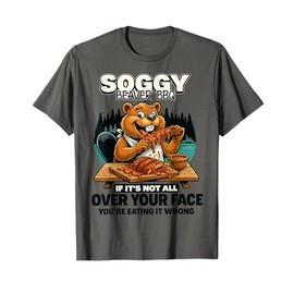 Soggy Beaver BBQ Humor Funny Barbecue Chef Joke BBQ Party T-Shirt