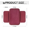 SINGARO Car Leather Center Console Cover with 2 Storage Bags,