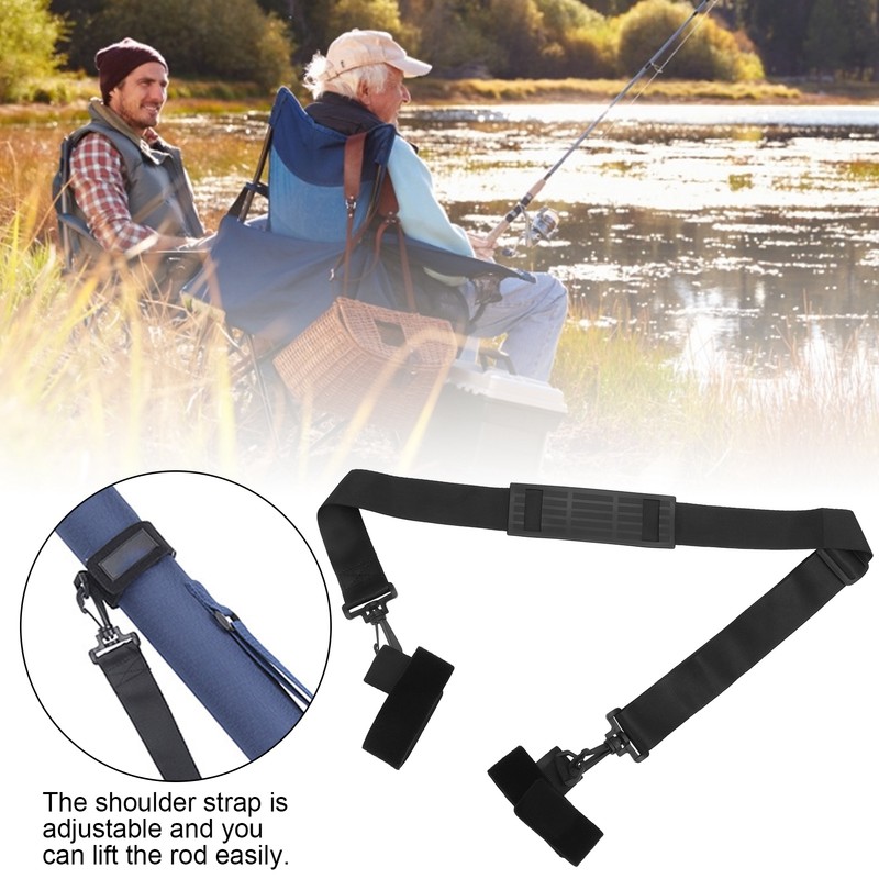 Fishing Rod Travel Carry Strap Sling Band Adjustable Fishing Rod
