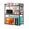 Henmeili Adjustable Expandable Microwave Oven Rack with 6 Hooks –