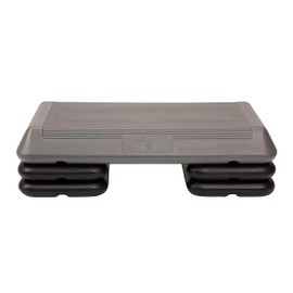 Freestyle STEP Exercise Step Platform, Circuit Size Stepper for Exercise at Home with 4 Stackable Risers for Height Adjustments