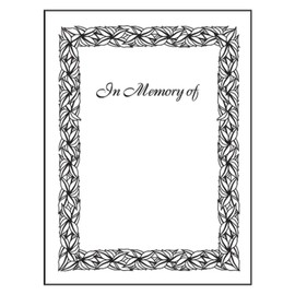 The Library Store Individual Bookplates in Memory of 75 per Package