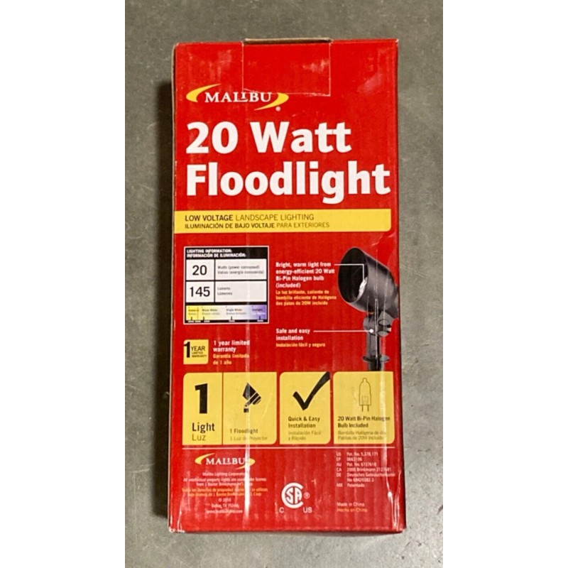 Malibu 9604 LED 20 Watt Floodlight Black Finish