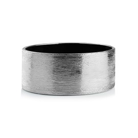 WGV Ceramic Cylinder Vase Bulk Width 11" Height 5" Elegant Unique Modern Matte Floral Container Planter Pot Centerpiece for Event Party Wedding Office Home Decor, Silver Textured 4 Pieces