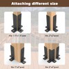 4 Pcs Adjustable Deck Post Anchor Brackets Kit - Fit