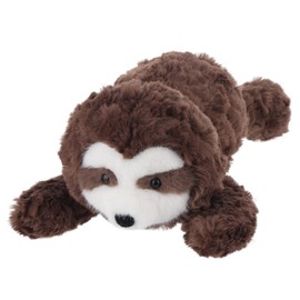 Apricot Lamb Fluffy Lying Sloth Plush Stuffed Animals for Kids, Soft Cute Plushies Toys for Baby Girl and Boy, Fluffy Fluffy Lying Sloth 11.9 Inches