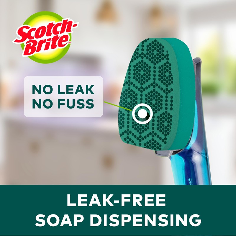 Scotch-Brite Advanced Soap Control Heavy Duty Dishwand Full Kit with