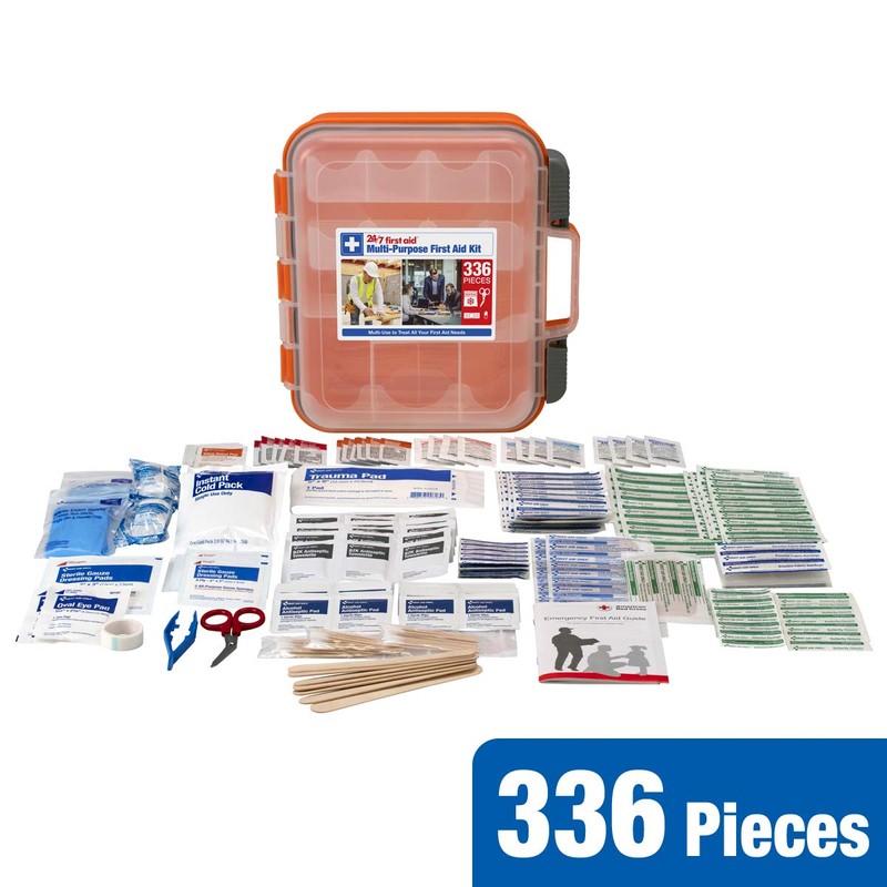 24/7 First Aid OSHA Compliant First aid Kit, All-Purpose 100-Person