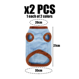 2 Pieces Of Cat Pullover Clothes, Creative Cartoon Embroidered Pet Clothes, Cute Plush Pet Clothes, Winter Warm Cat Clothes