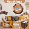 Hatschibox Walnut Wood, Handkerchief Box - Stylish Tissue Box, Refillable