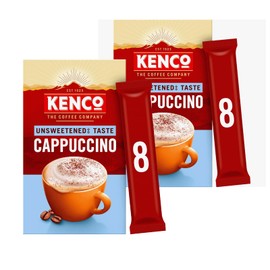 Kenco Cappuccino Unsweetened Creamy and Frothy Taste - Barista Edition 2pk (16 Servings)