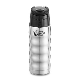 Pioneer Double-Wall Vacuum Flask Hot And Cold Drink Bottle with Sports and Travel Lid 480ml 0.48L, Stainless Steel, Silver