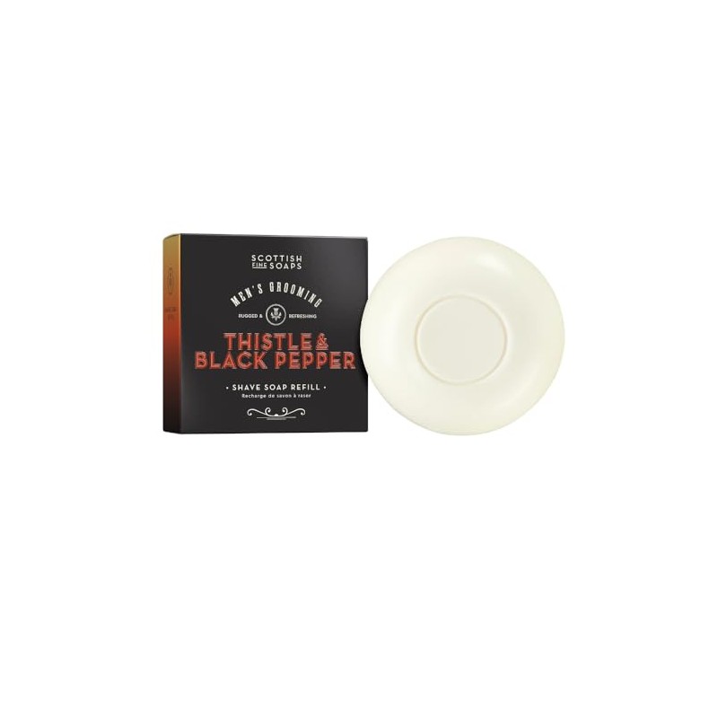 Scottish Fine Soaps Thistle & Black Pepper Shaving Soap 100