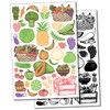 Fruits and Vegetables Temporary Tattoo Water Resistant Fake Body Art