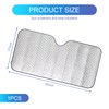 Crynod 1 PC Car Front Sunshade, 51.18" x 23.62" Thickened