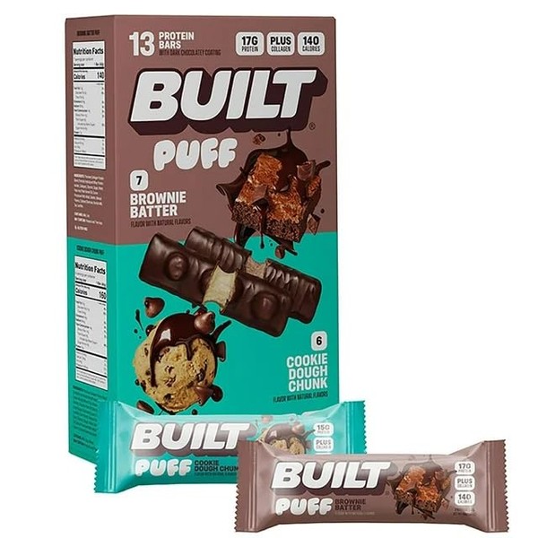 Built Bar BUILT Built Bar Puff & Chunk Protein Bars,