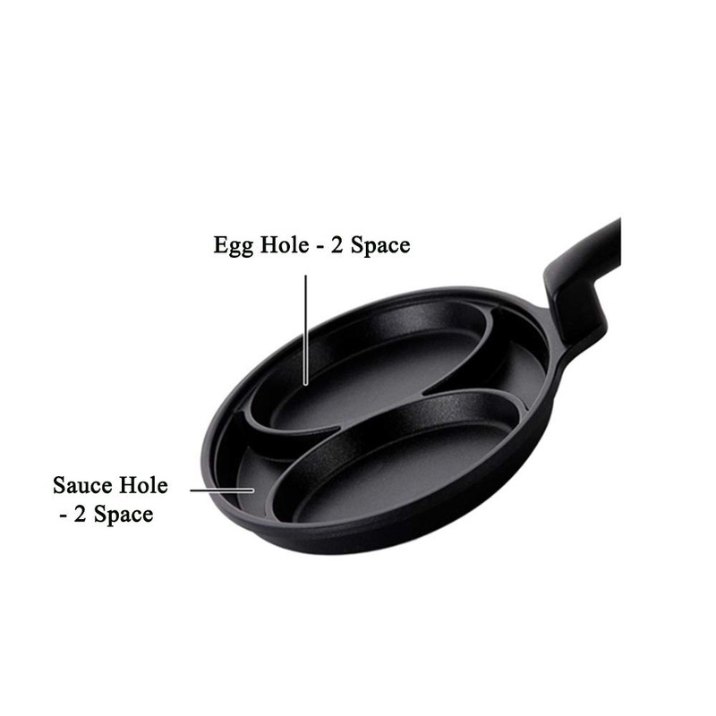 Kitchen Flower 2 Space Non-Stick Coated Egg Pan