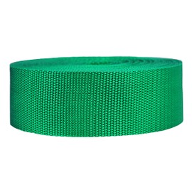 Strapworks Heavyweight Polypropylene Webbing - Heavy Duty Poly Strapping for Outdoor DIY Gear Repair, 2 Inch x 10 Yards - Kelly Green
