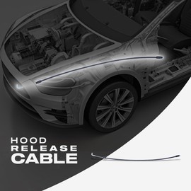 KarParts360 For Peterbilt 379/384/386/388/389 2006-2024 Hood Release Cable | With Handle