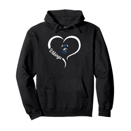 Lakeland Christian Vikings Logo Half Heart Slogan HS Pullover Hoodie