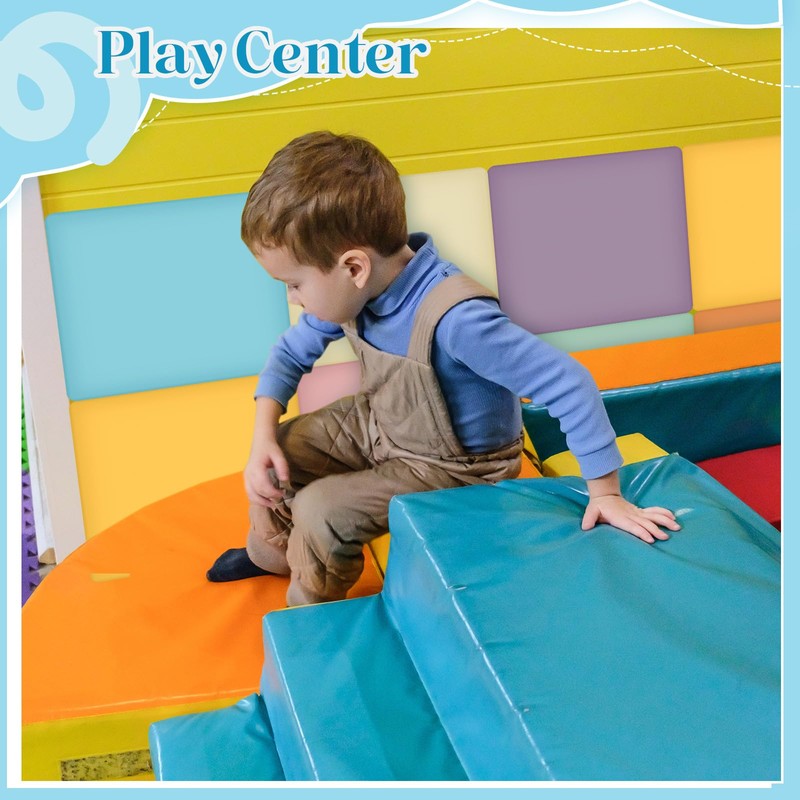 Hahafelt 8 Pack Wall Padding for Playroom Peel and Stick