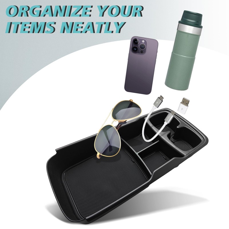 BestEvMod Lower Center Console Organizer Tray Compatible with Kia EV6