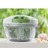 Vegetable Chopper Manual Food Chopper with Container, Hand Pull String