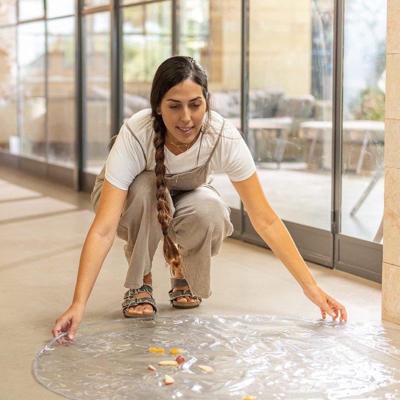 Nuby High Chair Waterproof Floor Mat - 50" Clear Circle