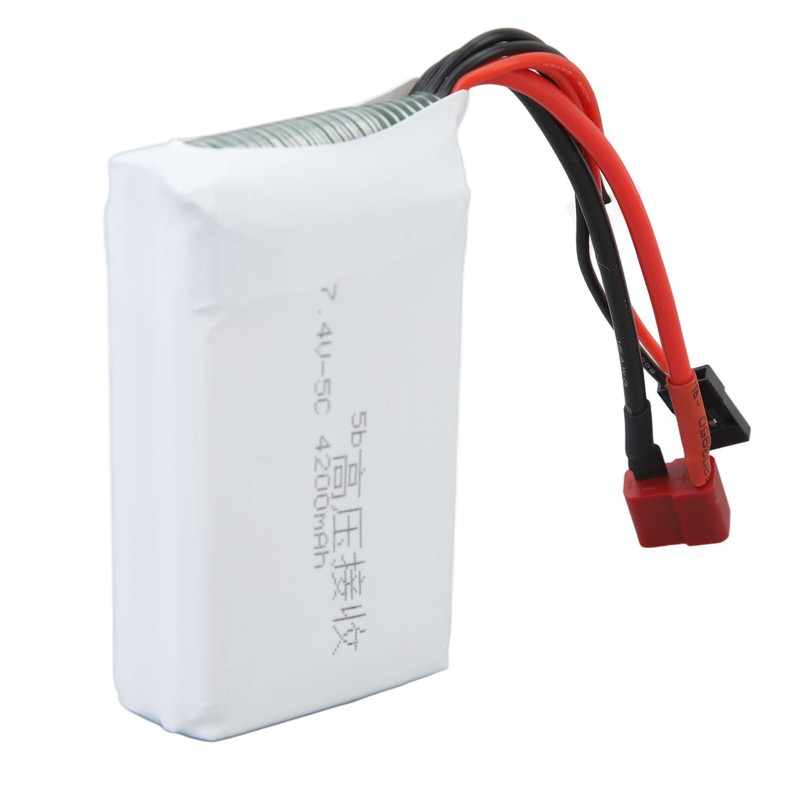 RC 7.4V 4200mAh Lithium Battery Lightweight Overcharge Protection T Plug