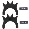 Generic 2pcs Black Plastic Pool Cue Stand Bridge Holder Portable