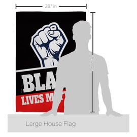 All Lives Matter Black Freedom Civil Double-Sided Lawn Decoration Gift Garden Yard Banner Rights Justice Revolution Movement Equality Social, House Flag 28" x 40", Large Flag Only