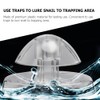 minkissy 2pcs Transparent Aquarium Snail Trap, Effective Snail Catching Device