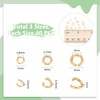 UNICRAFTALE 120 Pieces 3 Sizes 18 Carat Gold-Plated Open Jump