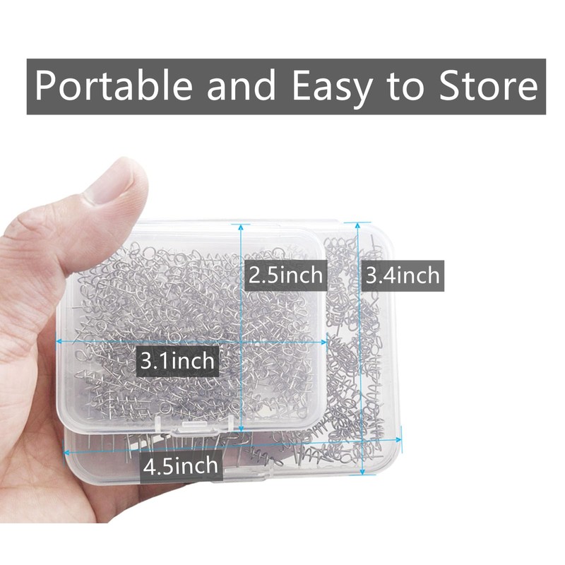 Twist Lock Hook Centering Pin Spring for Fishing Worm Hook