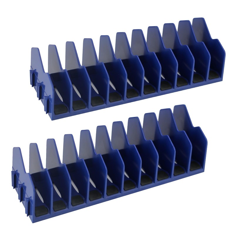 HGSKEO 10-Slot Heavy-Duty Plastic Tool Pliers Organizer Rack, 2-Pack with