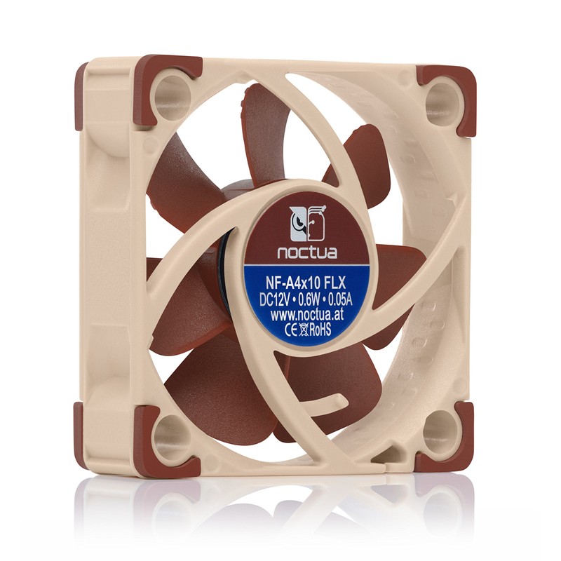 Noctua NF-A4x10 FLX, Premium Quiet Fan, 3-Pin (40x10mm, Brown)