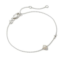 Kendra Scott Maisie Delicate Chain Bracelet, Sterling Silver, Pearl