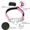 PUROAYET Martingale Dog Collar Wide 2.5CM(0.98inch) Reflective Nylon with Stainless