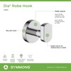 Symmons 353RH Dia Wall-Mounted Robe Hook in Polished Chrome