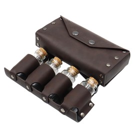 Sarini Medieval Alchemy Bottle Waist Bag Nordic Viking Style Retro Waist Bag With 4 Cork Potion Vials