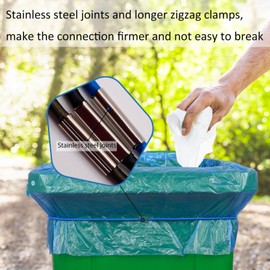 Trash Can Bands, Hongmed Heavy Duty Rubber Bands Fit 50 to 96 Gallon Cans for Kitchen/Office/Garage, Secure Large Garbage Bags(Black/Blue/Green)