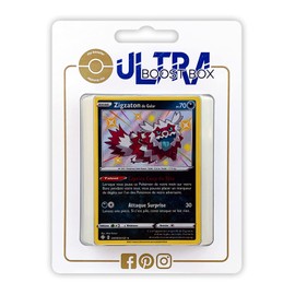 my-booster SWSH045-FR25-UB-SV078 Zigzaton de Galar (Galar-Zigzatchs) SV078/SV122 Secret Irides-Myboost X Epée et Bouclier 4.5 Destinées Radieuses, Box of 10 French Pokémon Cards