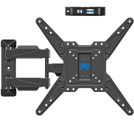 Mounting Dream TV Wall Mount for Most 26-55" TVs , Television Mount Full Motion with Swivel Articulating Arm , Center Design Wall Mount Bracket , up to VESA 400x400mm and 77 lbs Loading MD2418-MX