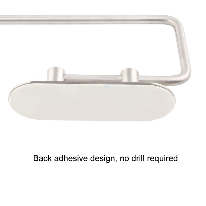Adhesive 304 Stainless Steel Tissue Storage Rack Home Kitchen Roll