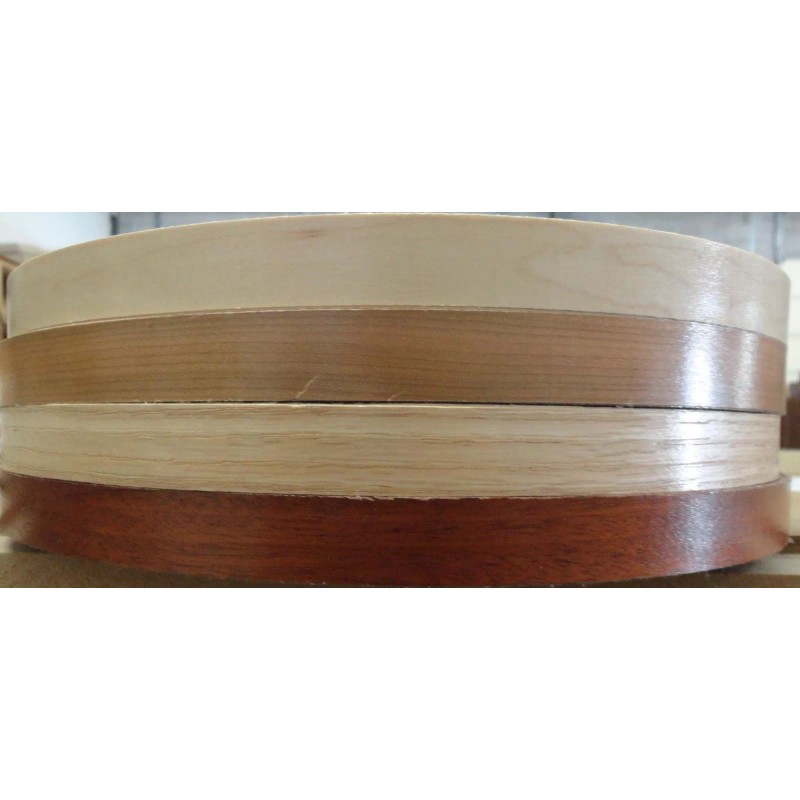 Prefinished Maple wood veneer edgebanding preglued Maple prefinished wood veneer