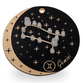 Treedix Soldering Project Kits, Soldering Practice Kits with Constellation Pattern, Creative DIY Solder Kit for Practicing Solder Skill for Beginners, Room Ornaments, Decorative Gifts (Gemini)