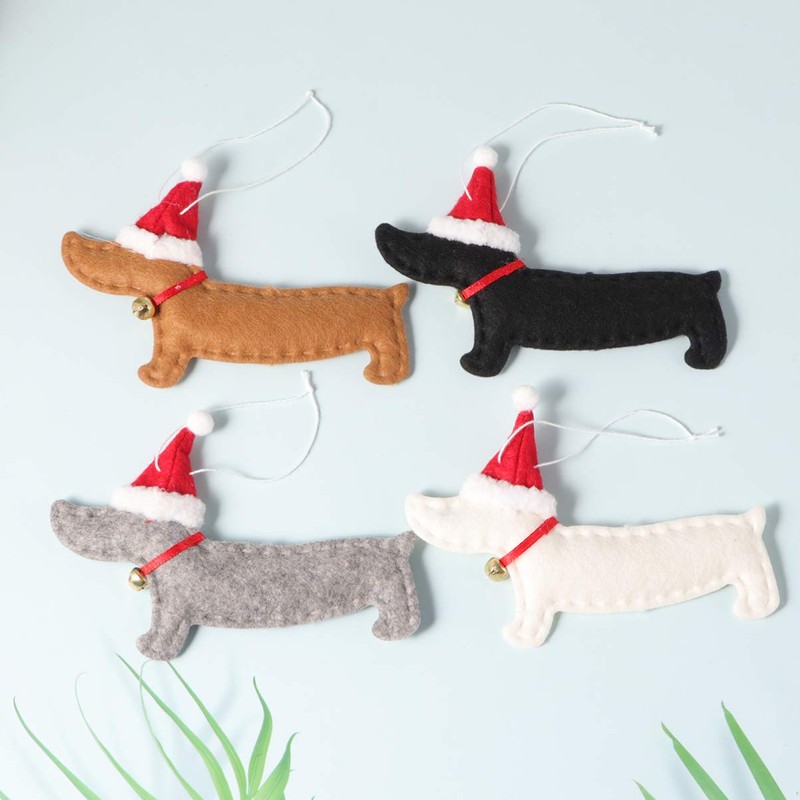 VORCOOL Christmas Ornaments Christmas Tree Ornaments Creative Dachshund Dog Ornament