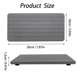 Set of 2 Stone Bath Mat, Dish Drying Mat, Stone Bath Mat, Stone Drying Mat for Kitchen, Diatomite Stone Bath Mat, Stone Drying Mat, Quick Drying for Kitchen or Bathroom