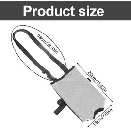 WUMZIRA Urine Drainage Bag Holder with Adjustable Strap, Urine Drainage Bag Holder, Drainage Ostoma Shoulder Bag, Catheter Bag Cover, Shoulder Bag for Travel, gray